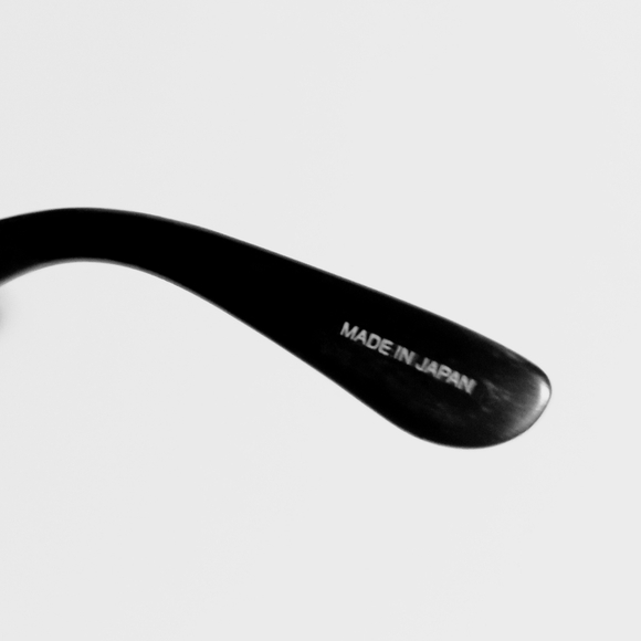 Japanese Bisindei Unisex Black Matt Square Eyeglasses Frames - Picture 11 of 11